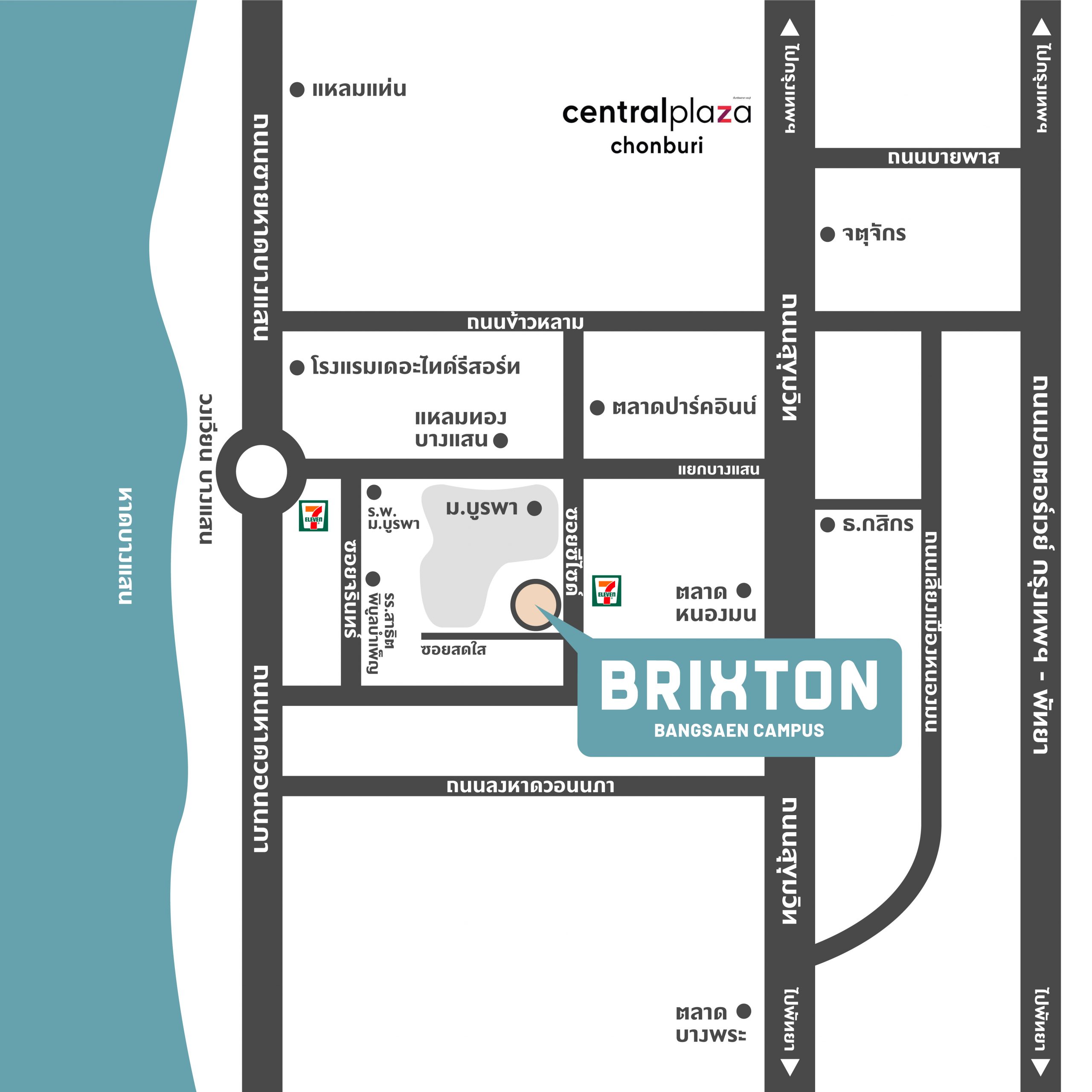 Map Brixton Bangsaen